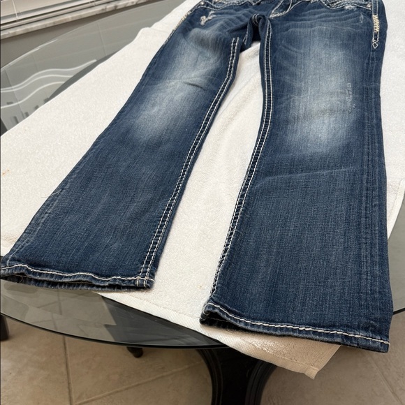 Rock Revival The Denim Icons The Irene Easy Boot Cut Rhinestone Accents Size 29 - Picture 10 of 12